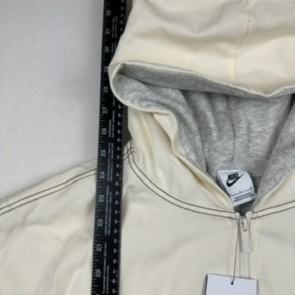 NWT Nike Tracksuit Women L Cream Canvas Jacket Pants Set Sportswear Gorpcore